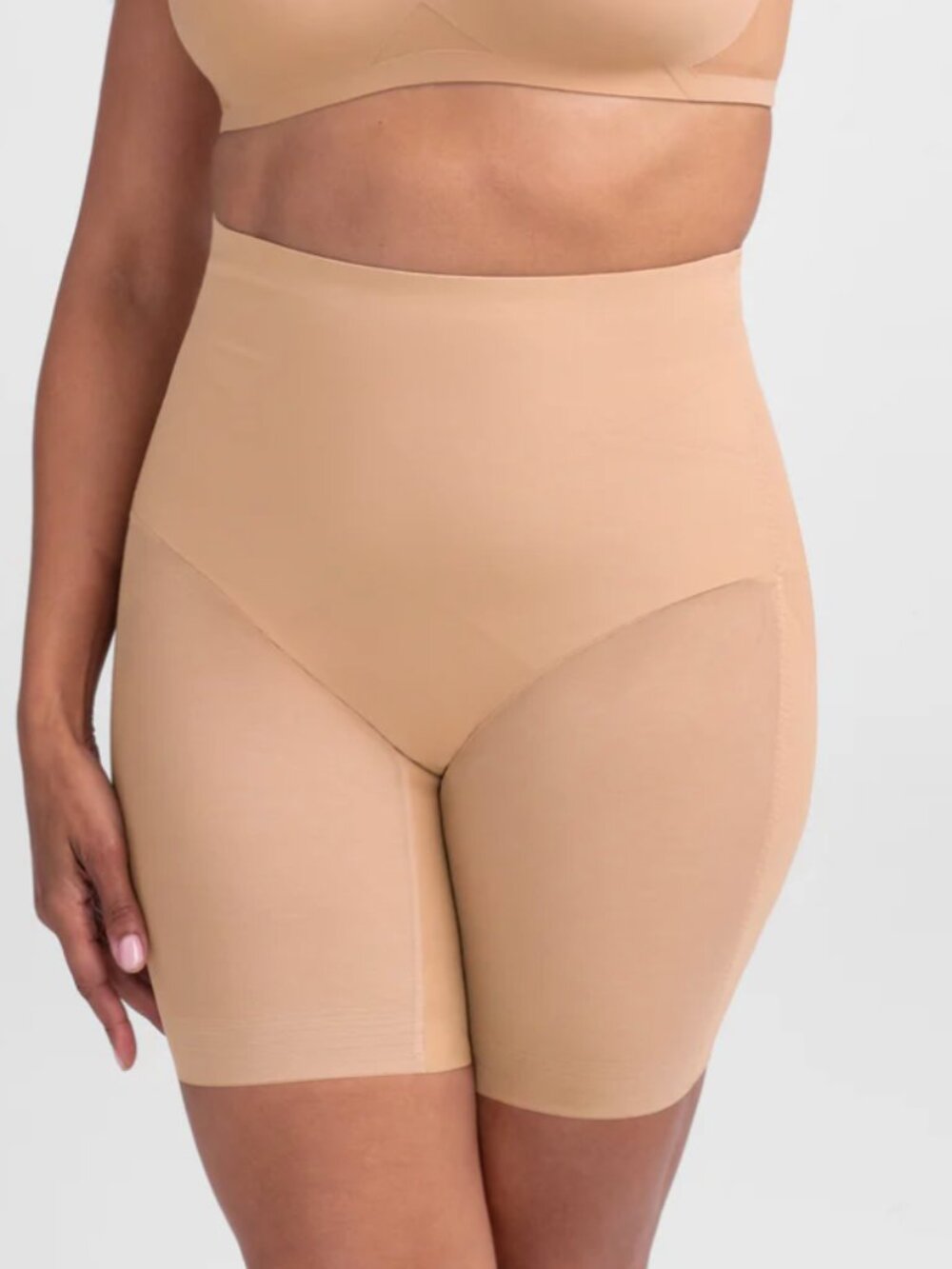 HoneyLove Mid Waist Short Shapewear Shorts XL SAND